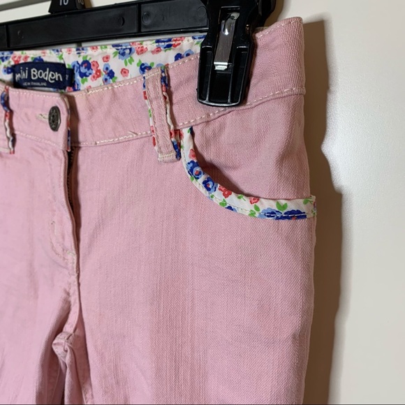 Mini Boden Denim Cuffed Crop Jeans - Picture 5 of 14